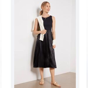 Michael Stars Bridgette Mixed Media Tank Midi Dress New!